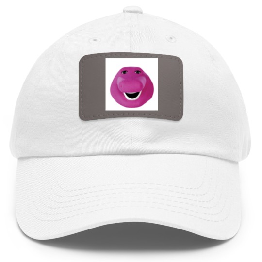 Discover Barney Face Dad Hat With Leather Patch