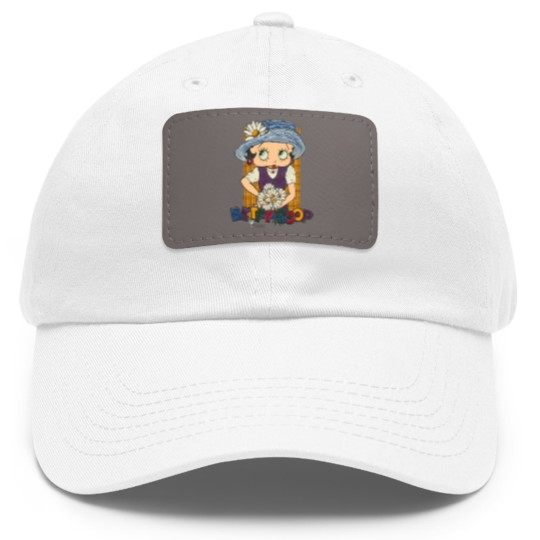 Discover 90s Betty Boop Daisy Flower Outfit Dad Hat With Leather Patch. Vintage 1994 Betty Boop