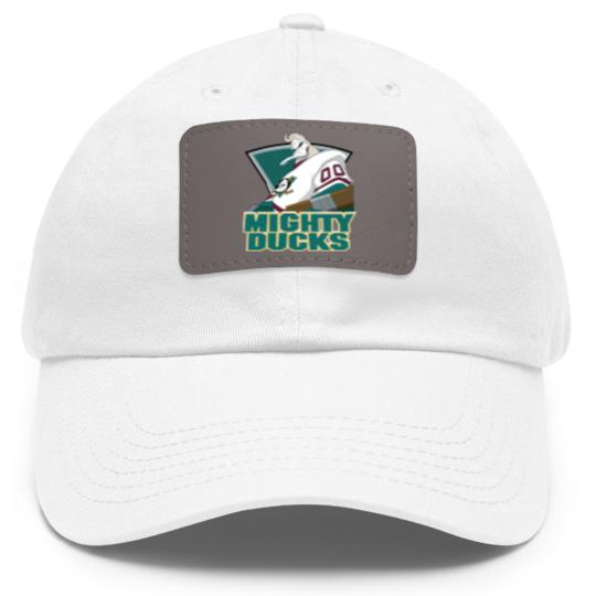 Discover The Mighty Ducks - The Mighty Ducks - Dad Hat With Leather Patch