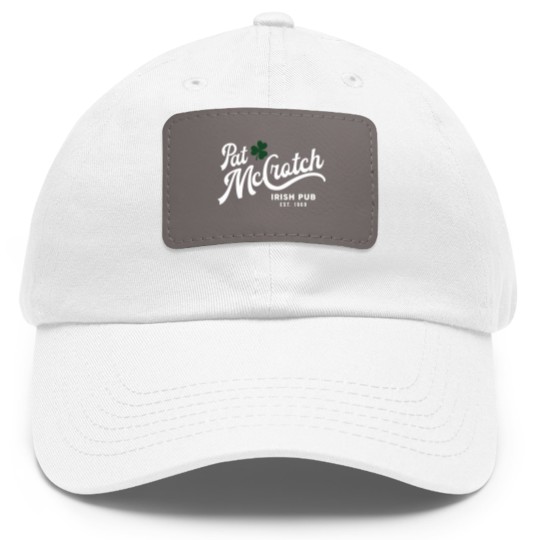 Discover Pat Mccrotch Dad Hat With Leather Patch | Saint Patrick's Day Funny Unisex Dad Hat With Leather Patch | Pat My Crotch