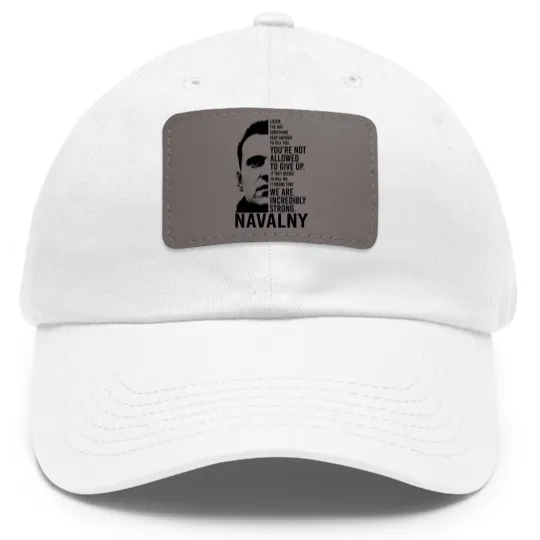 Discover Alexei Navalny Dad Hat With Leather Patch, RIP Alexei Navalny 1976-2024 Dad Hat With Leather Patch