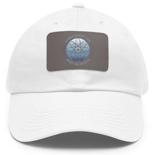 Discover Science Doesn't Care Dad Hat With Leather Patch