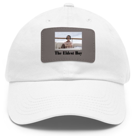 Discover Kendall Roy The Eldest Boy Dad Hat With Leather Patch, The Eldest Boy Dad Hat With Leather Patch, Kendall Roy - Succession Dad Hat With Leather Patch