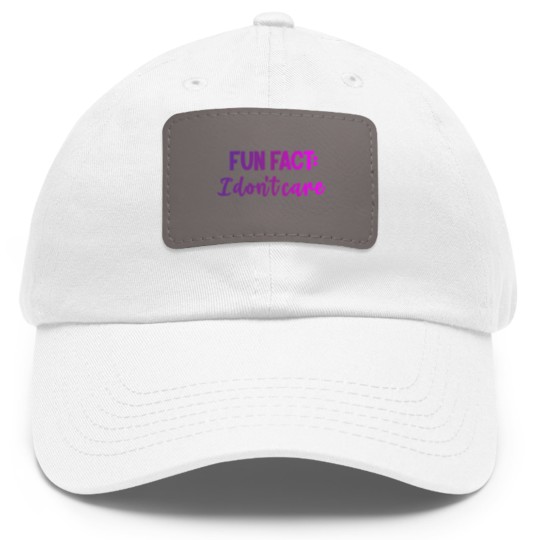 Discover fun fact Dad Hat With Leather Patch
