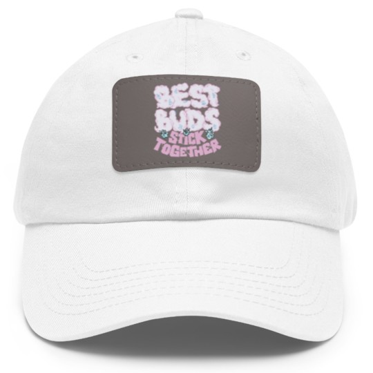 Discover Best Buds Unisex Dad Hat With Leather Patch, Dad Hat With Leather Patch, Dad Hat With Leather Patch Match Jordan 5 Retro Easter 2022
