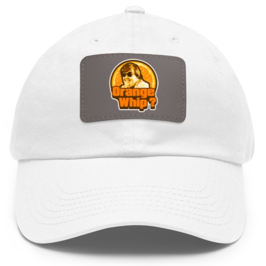 Discover Orange Whip Dad Hat With Leather Patch