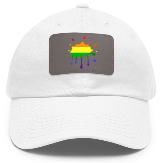 Discover Lgbtq Dad Hat With Leather Patch, Lgbtq Dad Hat With Leather Patch