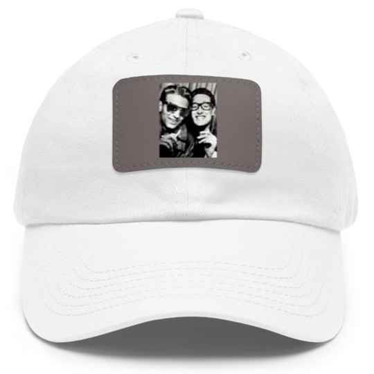 Discover Waylonn Jennings and Buddy Holly 1958 Dad Hat With Leather Patch