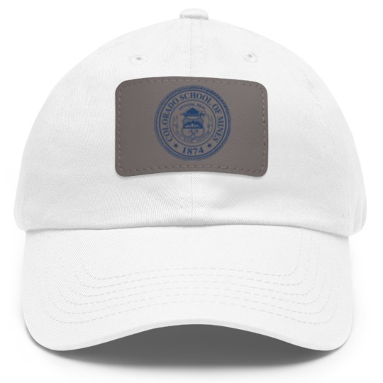Discover Colorado School of Mines Sticker Dad Hat With Leather Patch