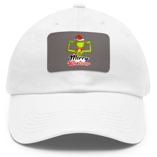 Discover The funny character Merry Whatever Dad Hat With Leather Patch