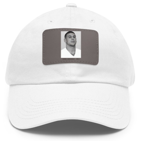 Discover Aaron Hernandez, 2013 Mugshot Dad Hat With Leather Patch