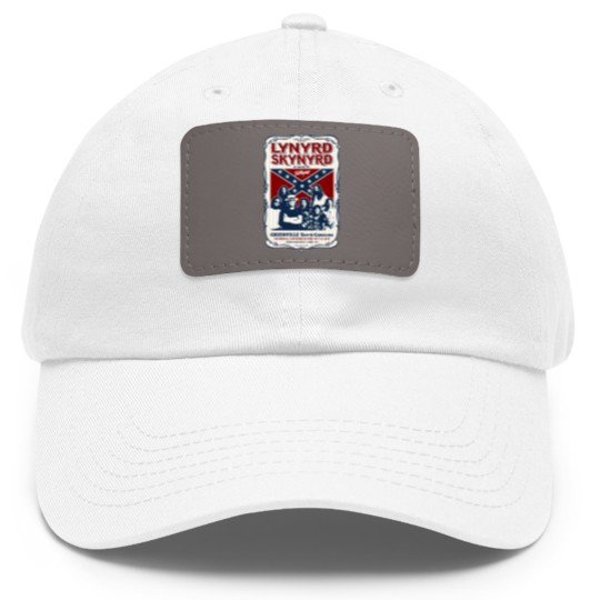 Discover Lynyrd Skynyrd 1977 Tour Dad Hat With Leather Patch Dad Hat With Leather Patch