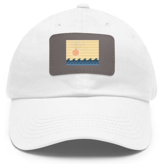 Discover James  the Giant Peach Dad Hat With Leather Patch
