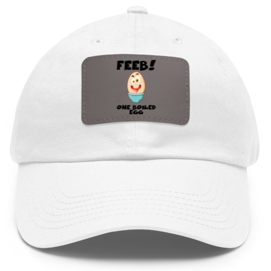 Discover Feeb...One Boiled Egg - Egg - Dad Hat With Leather Patch