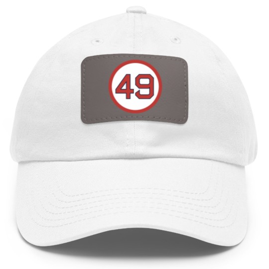 Discover Tim Wakefield 49 Jersey Number (2) 6+4+3=2 Boston Dad Hat With Leather Patch