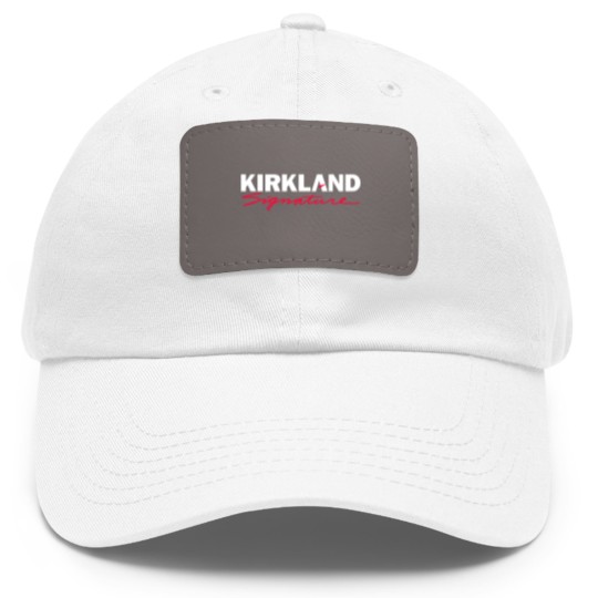 Discover Kirkland Costcos Kirkland Dad Hat With Leather Patch, Costcos Hot Dog & Soda Combo With Quote Dad Hat With Leather Patch, Costcos Hot Dog Lover Gift Dad Hat With Leather Patch Dad Hat With Leather Patch