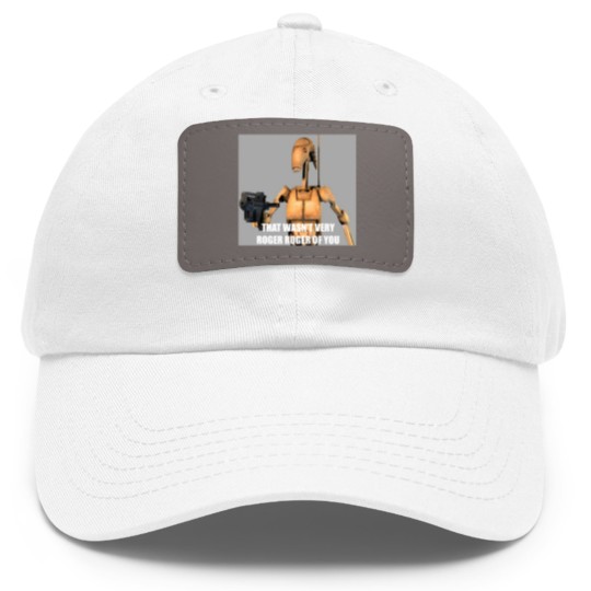 Discover Roger roger Dad Hat With Leather Patch