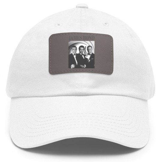 Discover James Bond Movie Dad Hat With Leather Patch, James Bond Dad Hat With Leather Patch, Vintage Dad Hat With Leather Patch