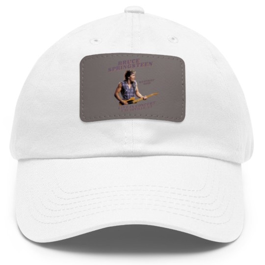 Discover Bruce Springsteen Uncasville Dad Hat With Leather Patch, Bruce Springsteen