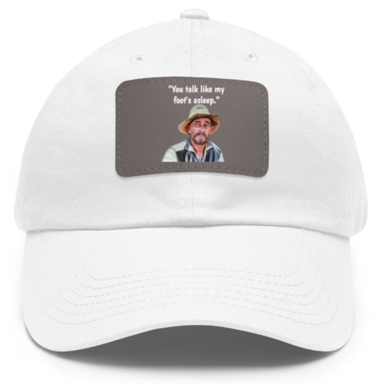 Discover Vintage TV Westerns Festus Gunsmoke "You Talk Like My Foot's Asleep"  Dad Hat With Leather Patch Dad Hat With Leather Patch