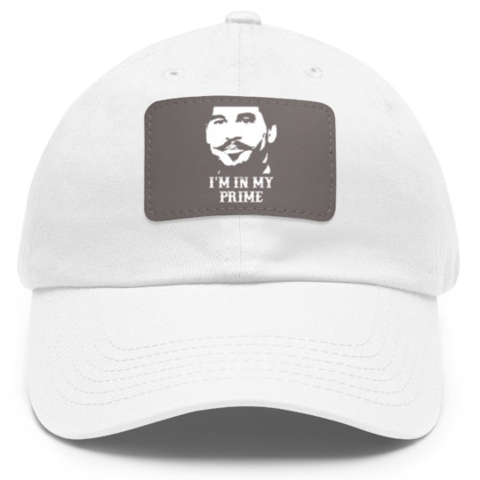 Discover Im In My Prime - Im In My Prime - Dad Hat With Leather Patch