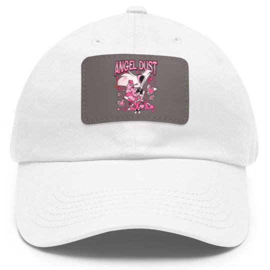 Discover Hazbin Hotel Angel Dust And Fat Nugget Cute Dad Hat With Leather Patch
