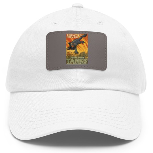 Discover WW1 Propaganda - US Military Vintage Dad Hat With Leather Patch