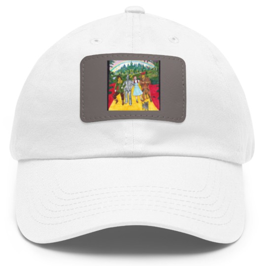 Discover Wizard Of Oz- Yellow Brick Road Graphic  Dress Dad Hat With Leather Patch