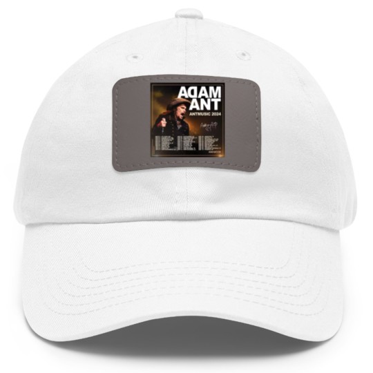 Discover Adam Ant Autumn 2024 UK ANTMUSIC Tour Unisex Dad Hat With Leather Patch