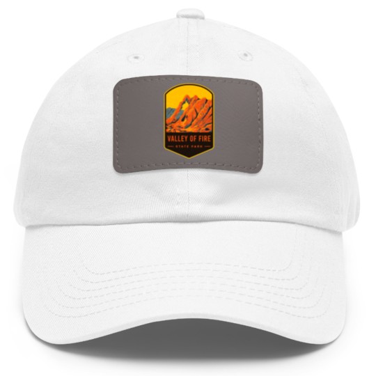 Discover Valley Of Fire State Park Dad Hat With Leather Patch