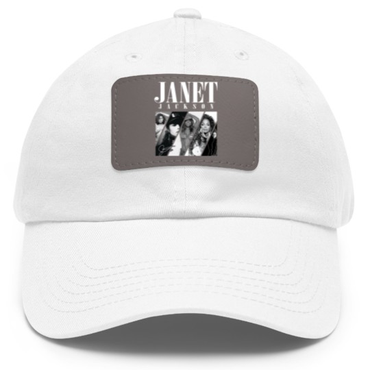 Discover Janet Jackson Signature Dad Hat With Leather Patch, 90s Vintage Janet Jackson Dad Hat With Leather Patch
