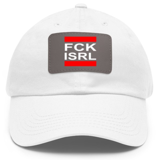 Discover Fck Isrl - Free Palestine - Boycott Israel dance Dad Hat With Leather Patch