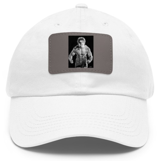 Discover Incredible Hulk watercolour painting Dad Hat With Leather Patch