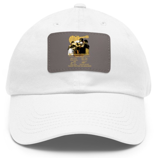 Discover The Monkees 57th Anniversary 1966-2023 Signatures Dad Hat With Leather Patch, The Monkees Dad Hat With Leather Patch Fan Gifts