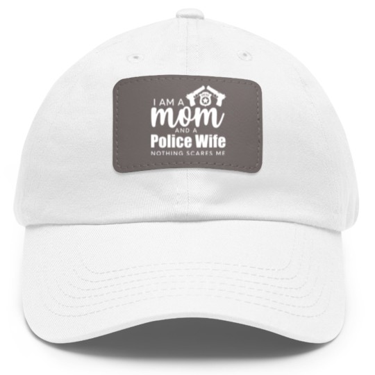Discover Police girlfriend police wife Dad Hat With Leather Patch police wife Dad Hat With Leather Patch