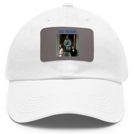 Discover The Crown Dad Hat With Leather Patch, The Crown Dad Hat With Leather Patch, The Crown Movie, Cult Movie Dad Hat With Leather Patch