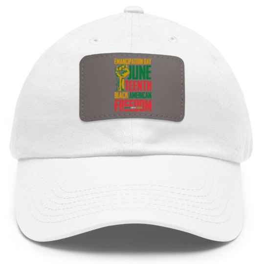 Discover Juneteenth Dad Hat With Leather Patch Women Juneteenth