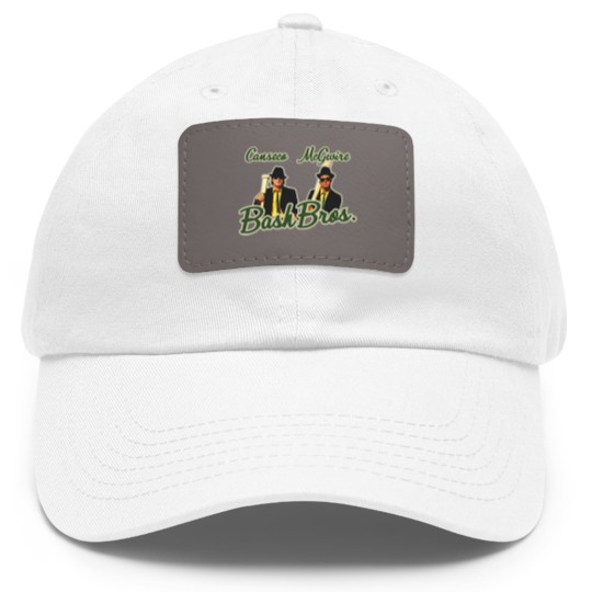 Discover Bash Brothers teas Dad Hat With Leather Patch