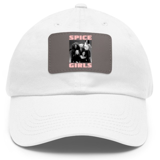 Discover Vintage 90s Spice Girls Graphic Unisex Black Dad Hat With Leather Patch