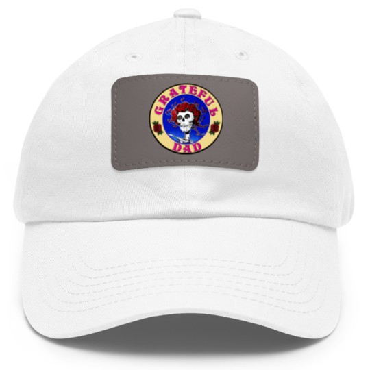 Discover Grateful Dad Dad Hat With Leather Patch