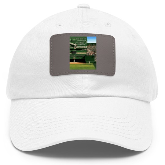 Discover Baseball Art - Colorized ‘The Catch’ by Willie Mays Dad Hat With Leather Patch