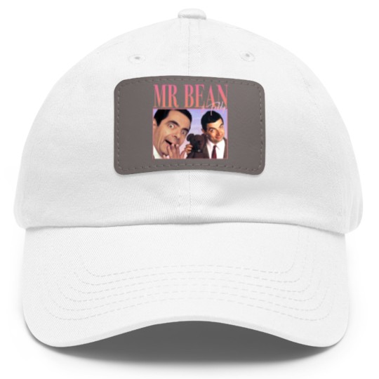 Discover 90_S Retro style Mr Bean Dad Hat With Leather Patch