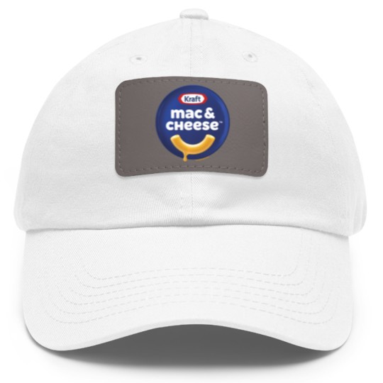Discover heinz kraft mac cheese macaroni big chest logo Dad Hat With Leather Patch