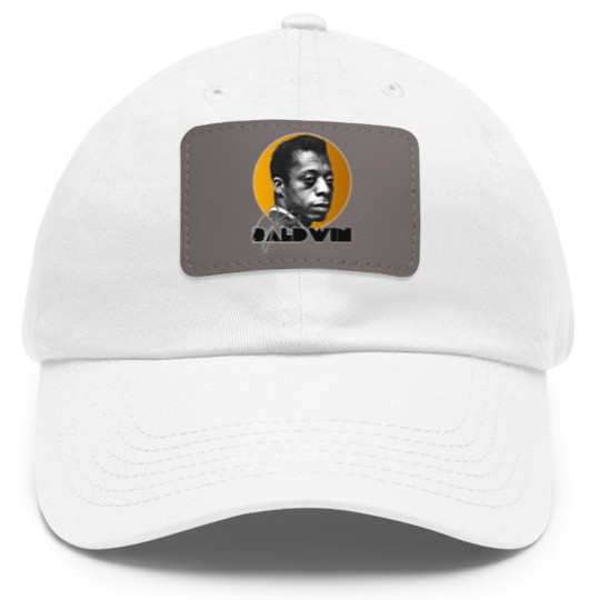 Discover Retro James Baldwin Gold Tribute - James Baldwin - Dad Hat With Leather Patch