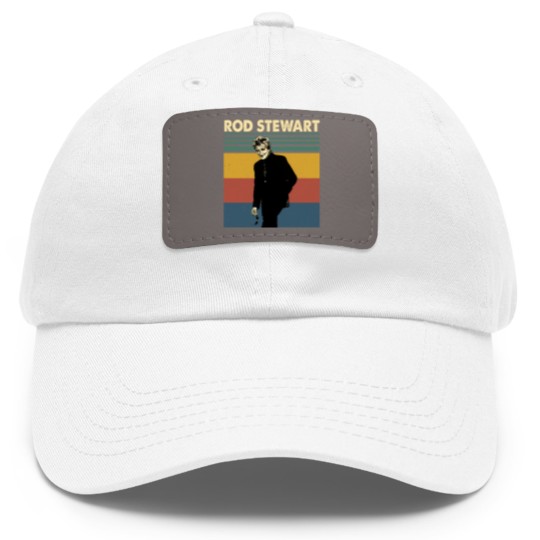 Discover Rod Stewart Retro Vintage Dad Hat With Leather Patch, Rod Stewart Gift Dad Hat With Leather Patch
