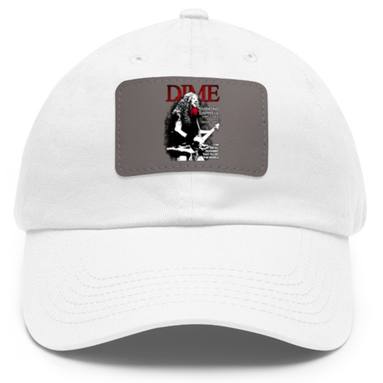 Discover Dimebag Darrell Mayhem Skull Damageplan Dad Hat With Leather Patch
