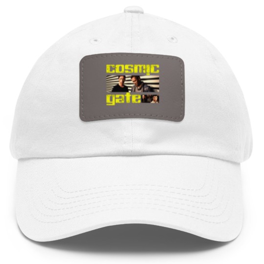 Discover cosmic gate trance dessign Dad Hat With Leather Patch