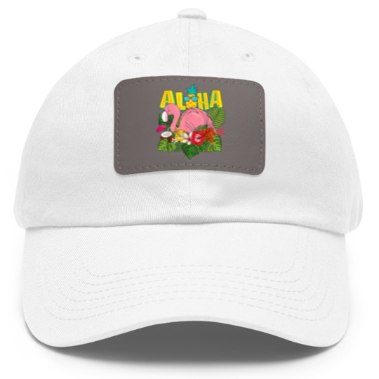 Discover Aloha Hawaii Dad Hat With Leather Patch Hawaiian Flamingo Kids Teen Dad Hat With Leather Patch