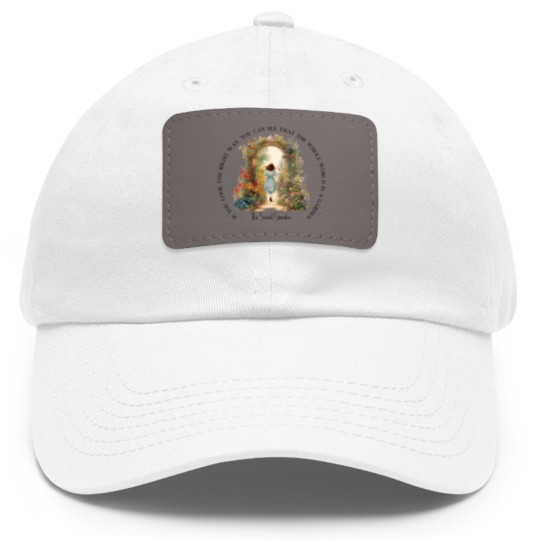 Discover The Secret Garden Art Dad Hat With Leather Patch