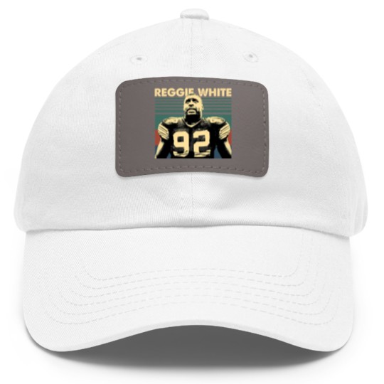 Discover Reggie White Vintage Dad Hat With Leather Patch